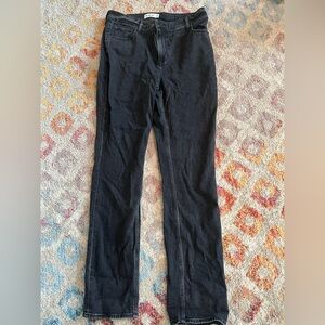 Abercrombie & Fitch Straight Leg Jeans in Black